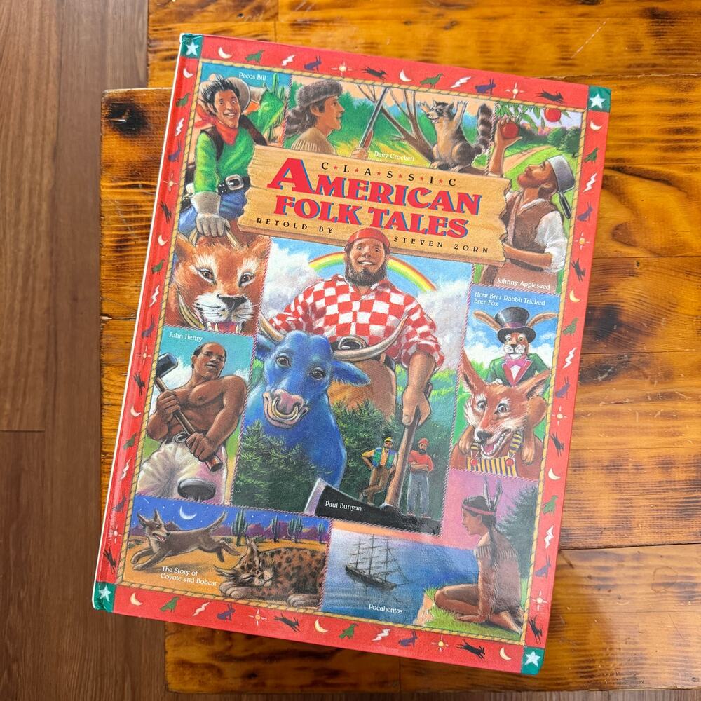 Vintage 1992 Classic American Folktales Hardcover Book